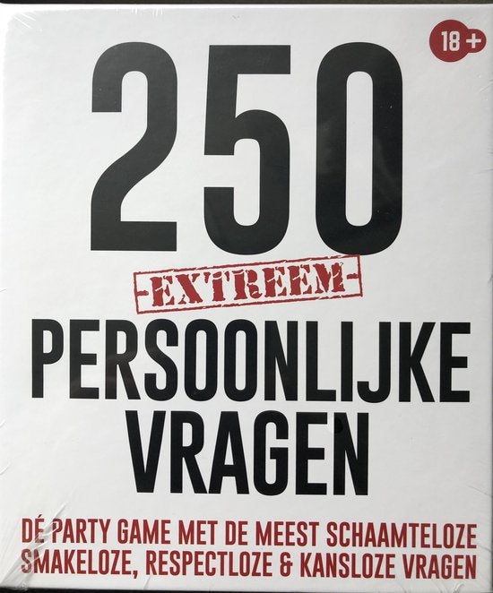 250 Extreem Persoonlijke Vragen- partygame