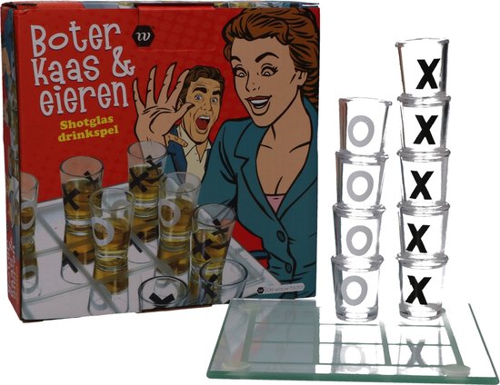 drankspel “boter kaas en eieren” Drinkspel - tic tac toe