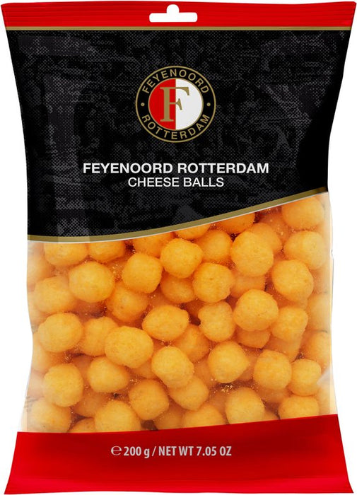 Feyenoord Kaasballetjes Gezouten Maissnack - 200 gram