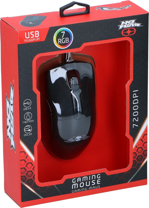 Gaming Mouse 7 RGB 7200DPI USB 2.0 Pug & Play