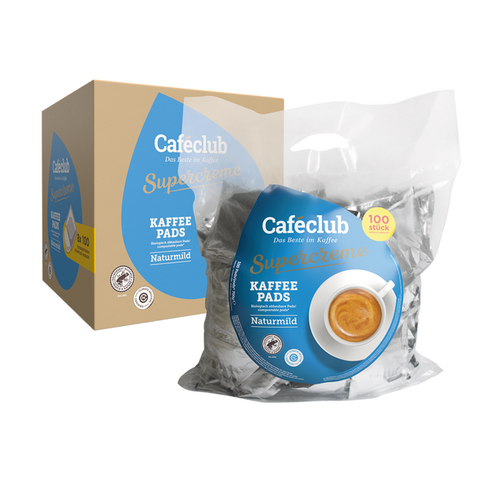 CafeClub Koffie Pads Natuurmild 100st