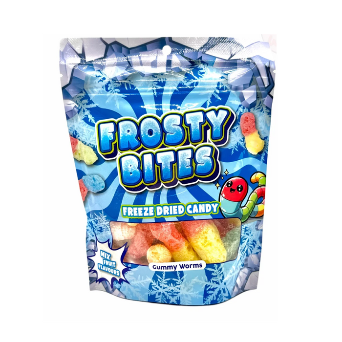 Frosty Bites Freeze Dried Candy Gummy Worms 50G