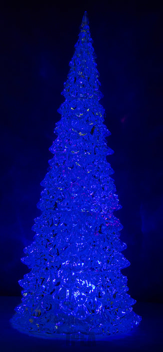 LED Kerstboom – 27 cm – Slow Motion Light – Transparant