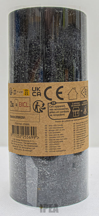 Wax LED Kaars – Ø7×H16 cm – Realistisch Vlam-effect