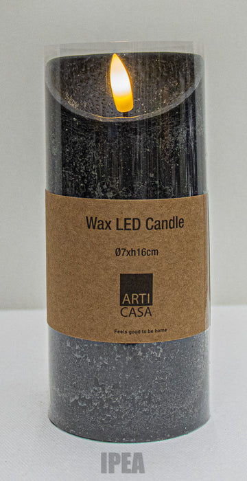 Wax LED Kaars – Ø7×H16 cm – Realistisch Vlam-effect