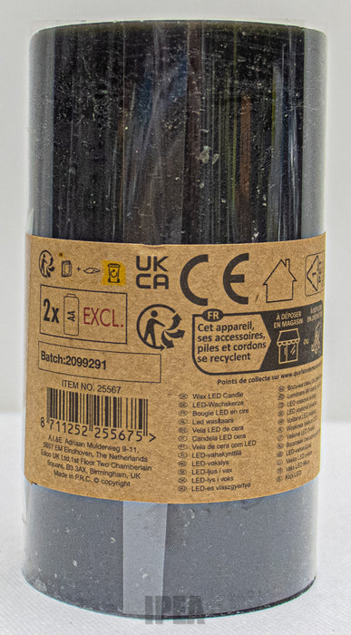 Wax LED Kaars – Ø7×H13 cm – Realistisch Vlam-effect