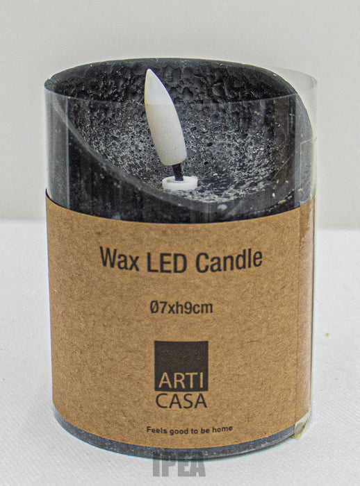 Wax LED Kaars – Ø7×H9 cm – Realistisch Vlam-effect
