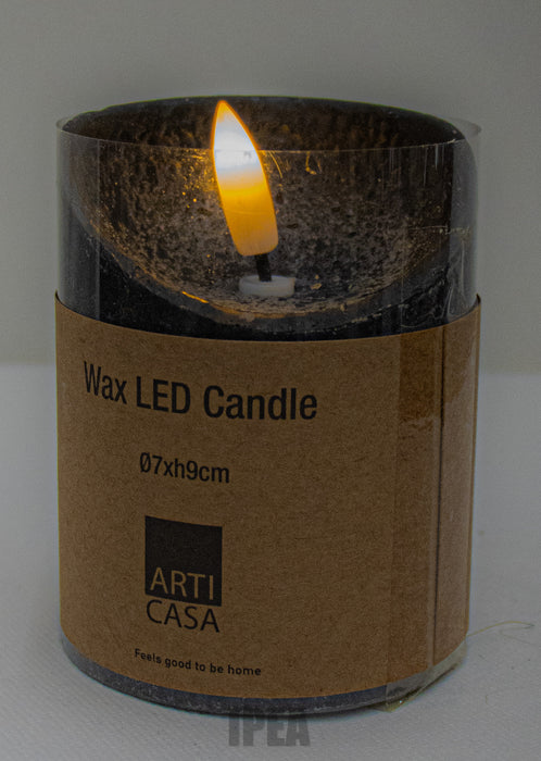 Wax LED Kaars – Ø7×H9 cm – Realistisch Vlam-effect