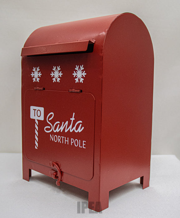 Santa Brievenbus – 20 cm – Rood – To Santa North Pole