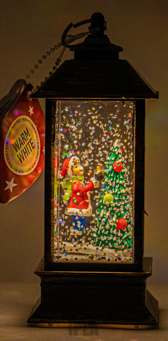 Lantaarn – 13 cm – Met LED – Kind bij Kerstboom