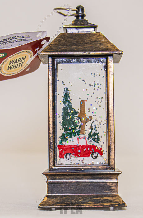 Lantaarn – 13 cm – Met LED – Rode Auto