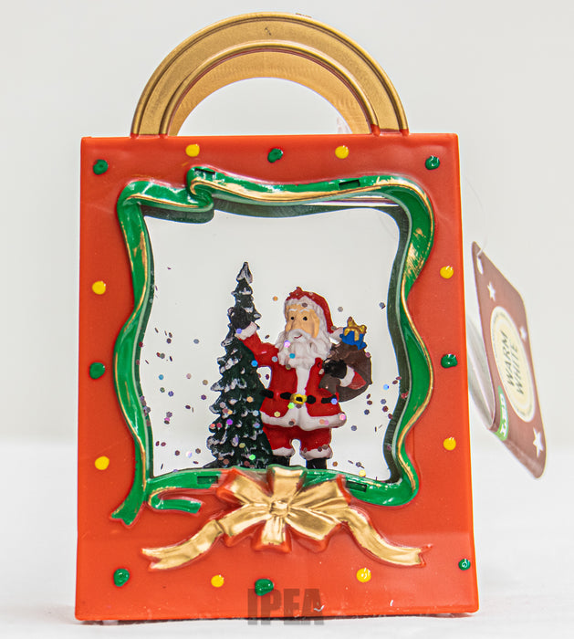 Kadotas – 11 cm – Met LED – Kerstman – Warm Wit