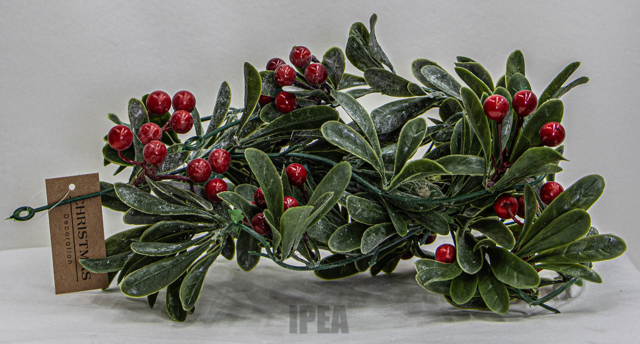 Bessenslinger – 180 cm – Groen met Rode Bessen