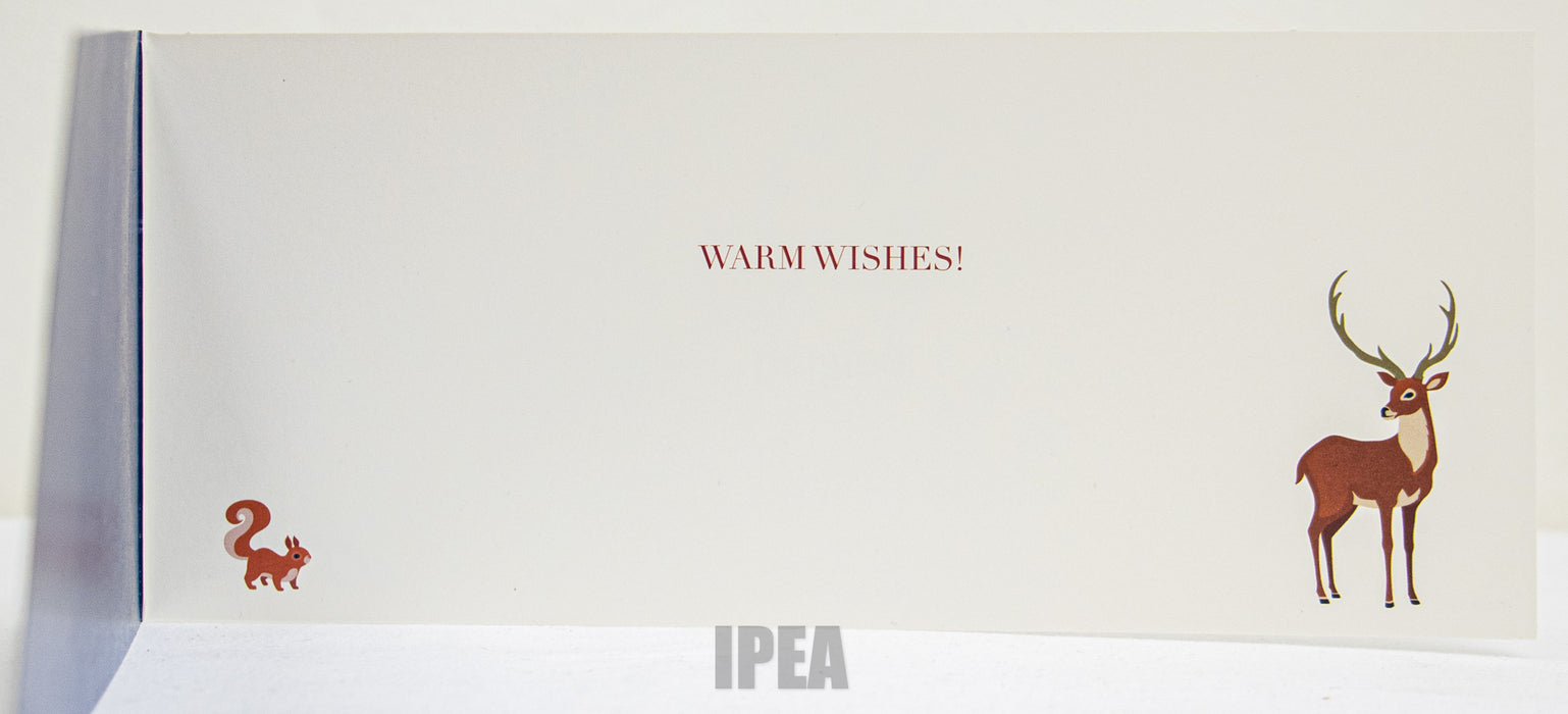 Kerstkaarten Set – 10 Stuks – Winterlandschap – Merry Christmas & Happy New Year