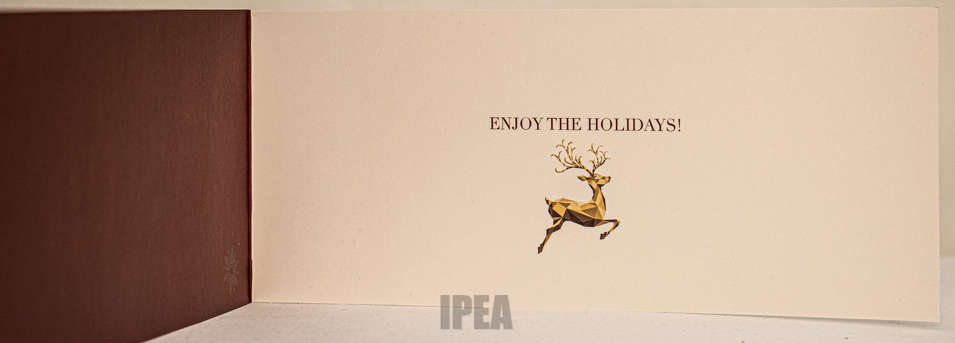 Kerstkaarten Set – 10 Stuks – Luxe Goudfolie – Merry Christmas & Happy New Year