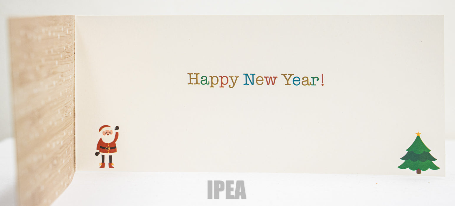 Kerstkaarten Set – 10 Stuks – Holografisch – Merry Christmas