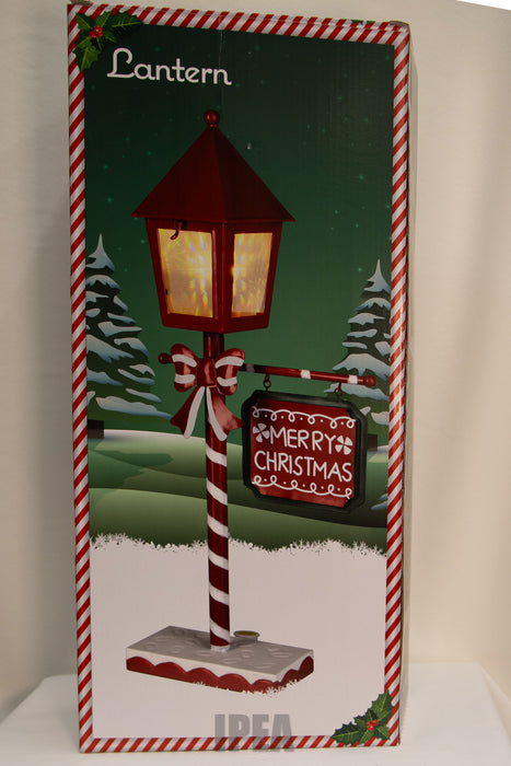 Kerst Lantaarn – 50 cm – Happy Holidays – Metalen Decoratie