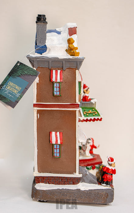 Christmas LED Village – Toy Shop – Licht, Muziek & Beweging (8 Liedjes)