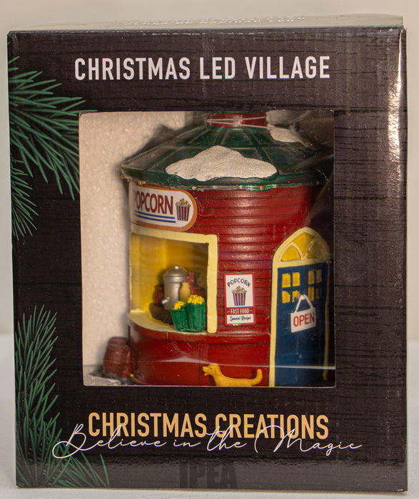 Christmas LED Village – Popcorn Huisje – Warm Licht