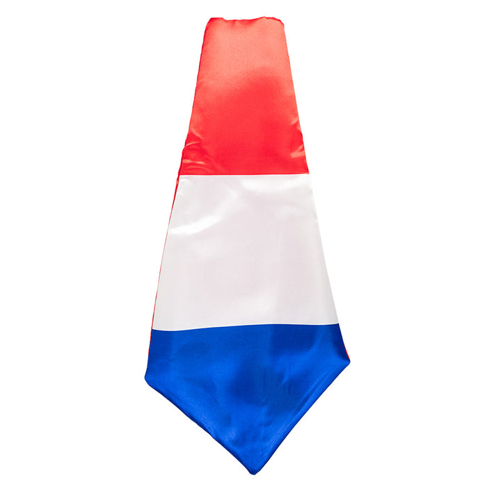 Stropdas XXL | hollands feest | rood wit blauw | Lengte ca.52 cm