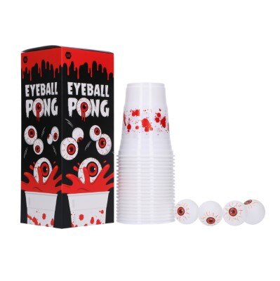 Eyeball pong set 4 ballen 20 bekers