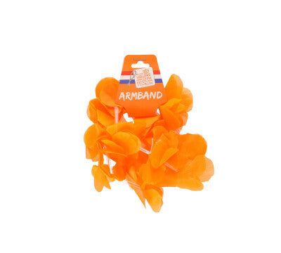 Hawaii krans armband oranje