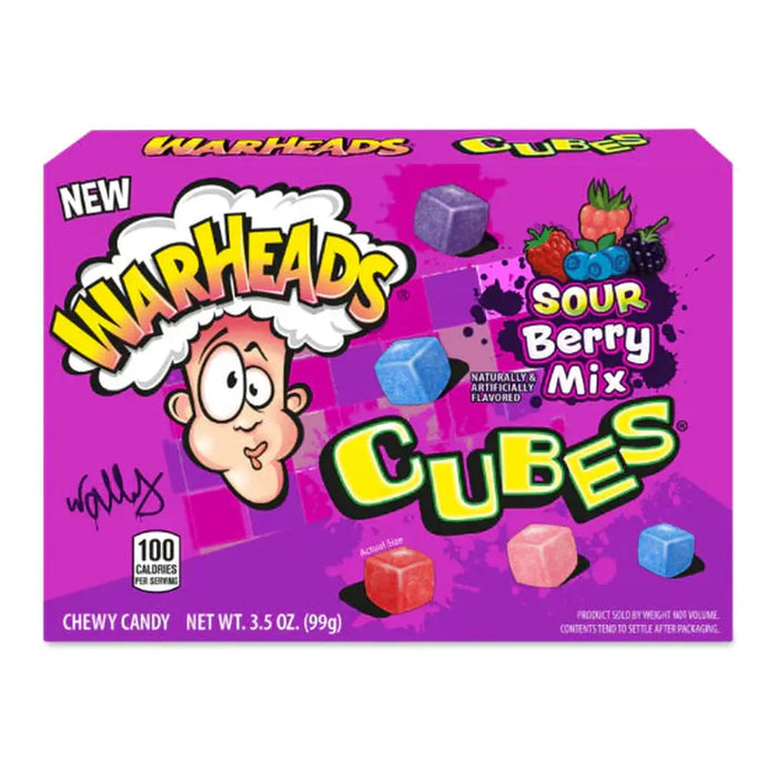 Warheads Cubes Sour Berry Mix 99g