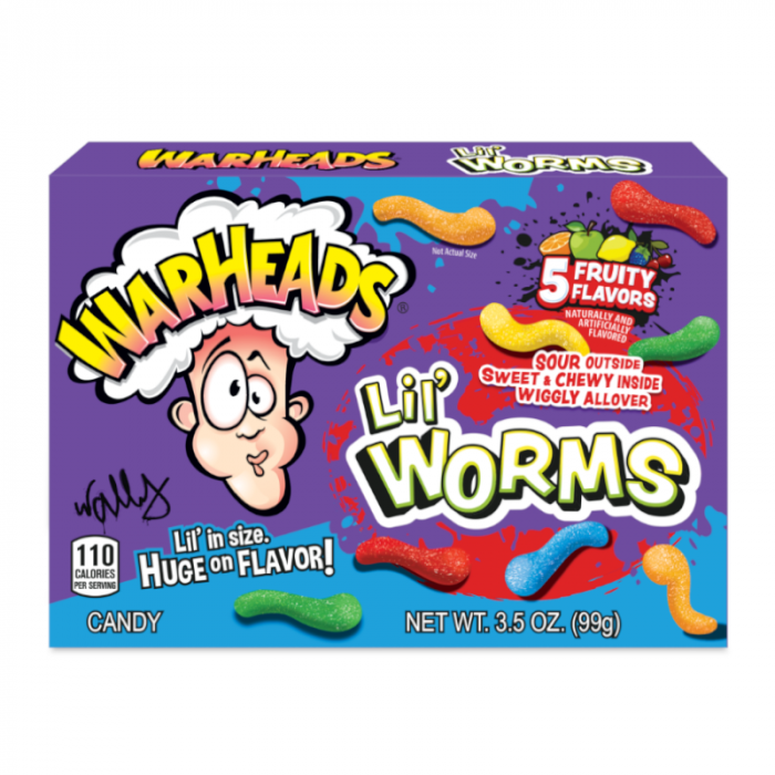 Warheads Lil Worms Theater Box 99g